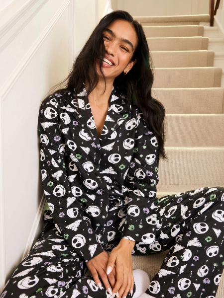 Skinnydip Disney Nightmare Before Christmas Jack Skellington Pyjama Set - Size XS (EU 34)