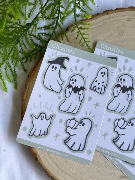 Ghosties Sticker Sheet | Journaling, Planning, Deco - Etsy