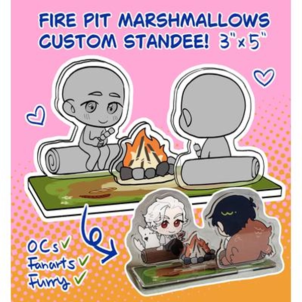 Custom Acrylic Standee Commissions - Personalized Chibi OCs