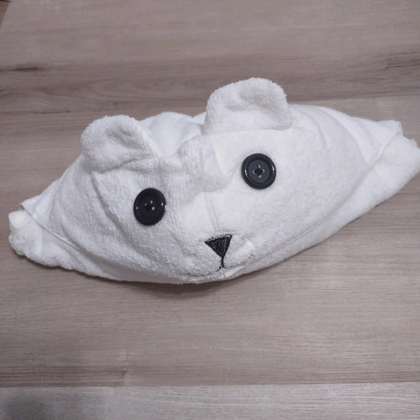 Polar Bear Littlespace Adult Hooded Towel