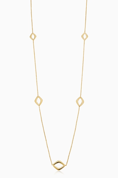 14K Gold Dream Link Station Necklace