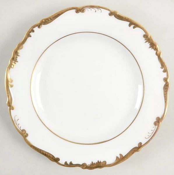 White and Gold Plate