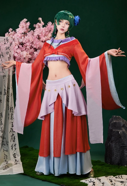 Kusuriya no Hitorigoto Neko-Neko Cosplay Costume Top and Long Skirt with Short Skirt