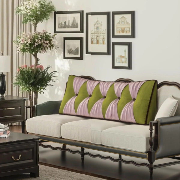 Sit-up Back Comfort WOWMAX Triangle Reading Pillow Wedge Headboard Pillow Backrest Back Support For Queen Size Sitting Up In Bed,Blue