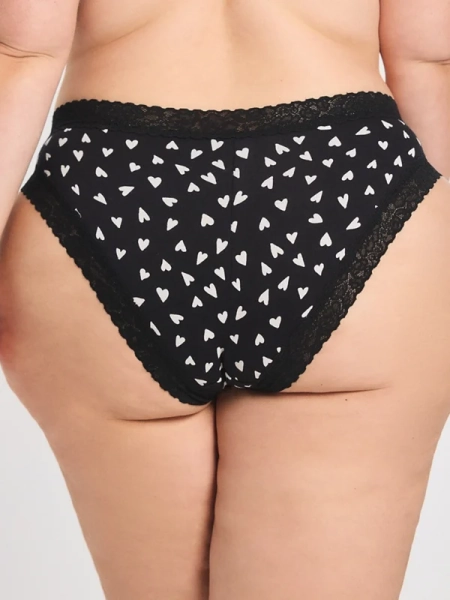 Cotton Essentials Lace-Trim Cheeky Panty
