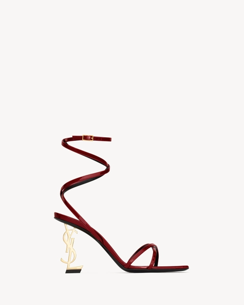 YSL OPYUM sandals in patent leather