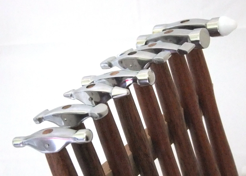 8 Pc Jewelers Forming Texturing Hammers Inc. Hammer W Nylon Tips-Stand  SALE