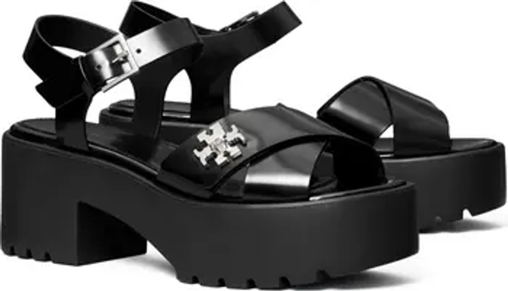Turnlock Lug Sole Platform Sandal