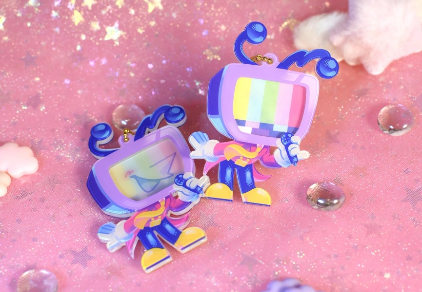 PREORDER - Deltarune Tenna Lenticular Keychain Charm (4th batch)