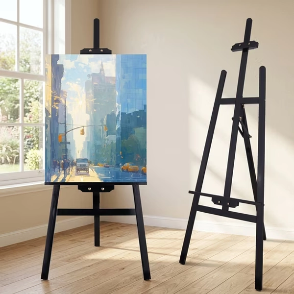 Adjustable Wooden Art Easel for Canvas