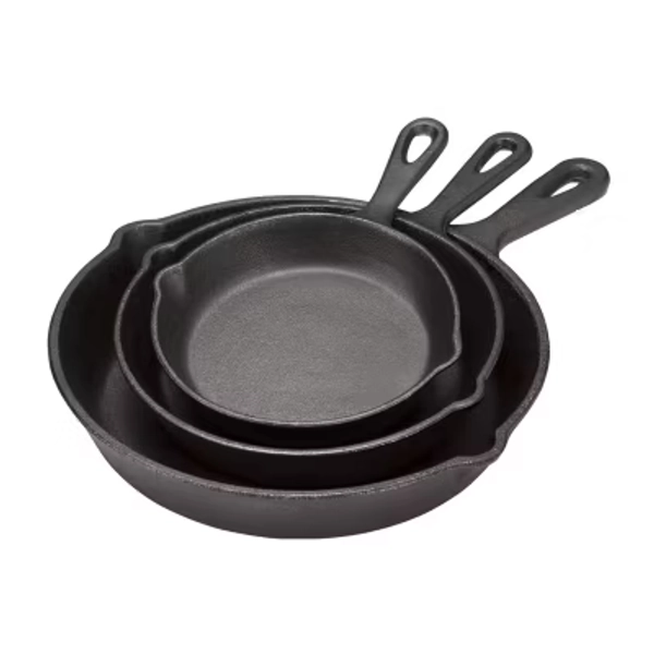 Cooks 3-pc. Cast Iron Fry Pan Set
