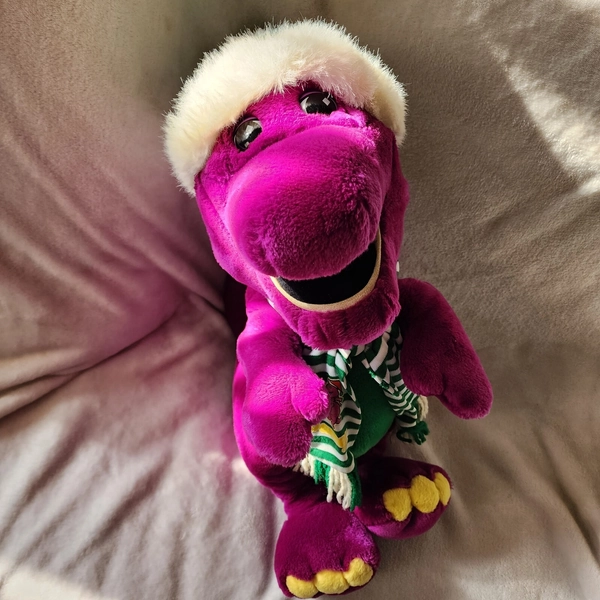 Christmas Barney The Dinosaur Plush