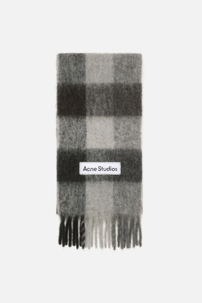 Acne Studios Mohair Checked Scarf