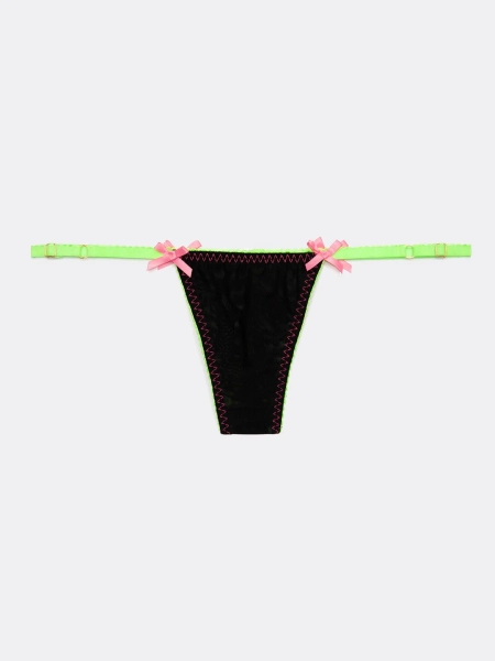 G-String Thong - Xenon Black β WeedSlut