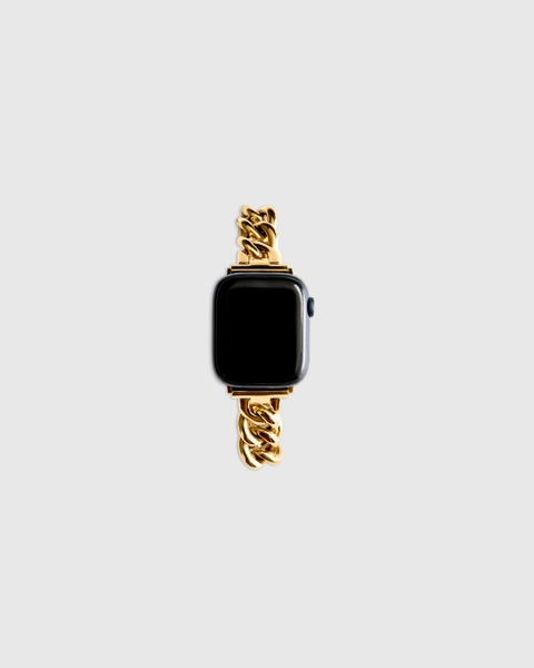 Stainless Steel Bracelet Chain Apple Watch Band in Gold