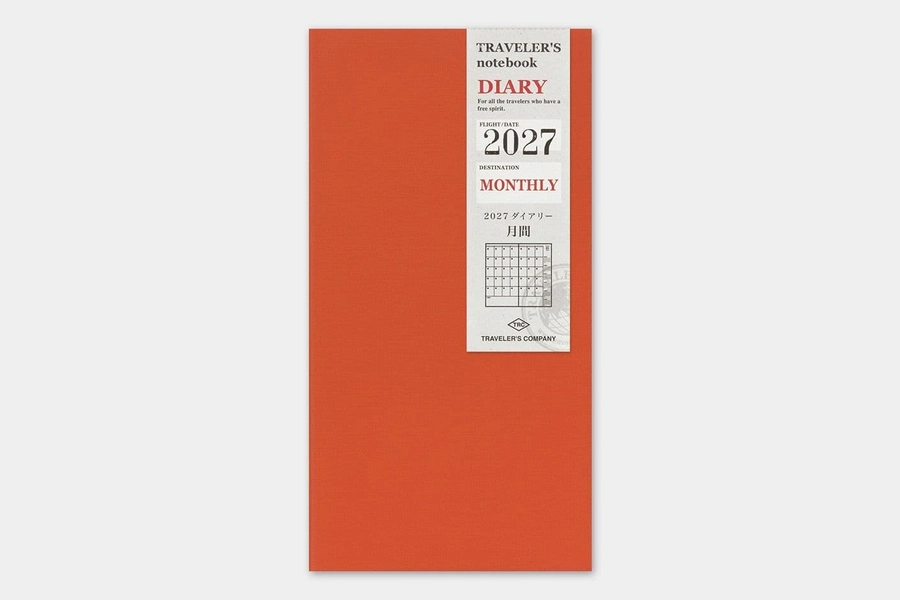 **TRAVELER'S COMPANY - 2027 Diary - Monthly Refill - PRE ORDER Due late Oct