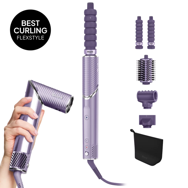 Shark FlexStyle Next Gen IonCurl Air Styler & Hair Dryer, 4-in-1 - Lilac