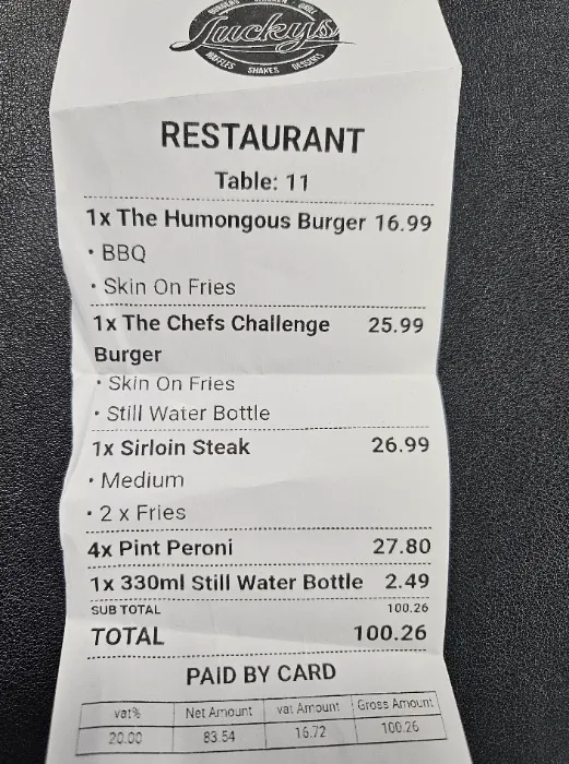 Pay for my meal with friends 