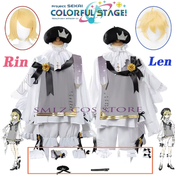 2025 Symphony Cosplay Anime Len Rin Cosplay Costume Dress Uniform Hat Wig Suit for Halloween Comic Con Outfits Play - AliExpress 200000532
