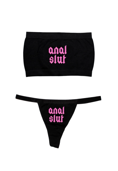 BACKDOOR SLUT TUBE TOP SET XL PINK
