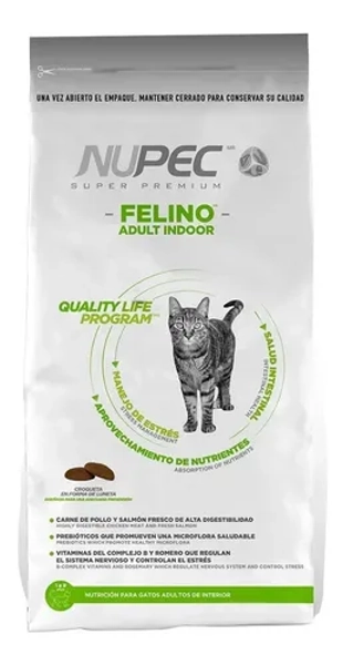 Alimento Nupec Felino Adult Indoor En Bolsa De 5kg