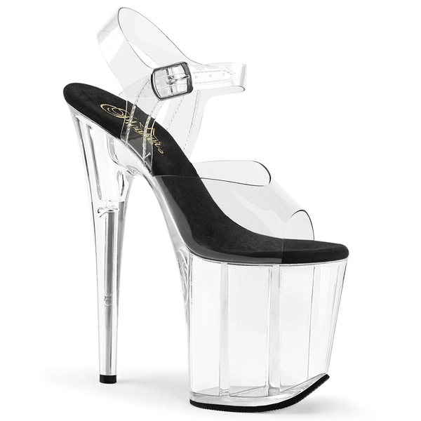 Pleaser Flamingo-808 Clr-Blk/Clr