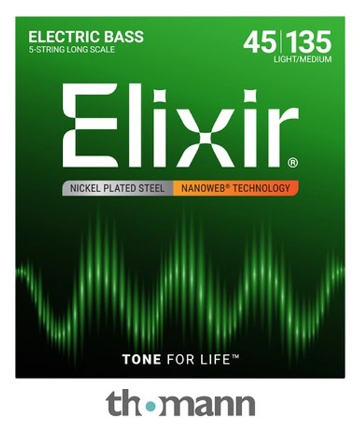 Elixir 14207 Nanoweb 5-Str. Light/Med