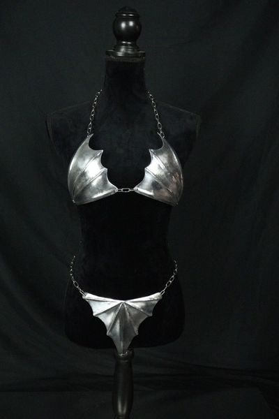 Eclipse Fluted Bat Armor Bikini Set - Full set