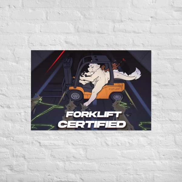 Forklift Certified Poster — Kobold Shop