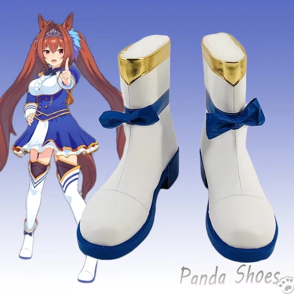 Daiwa Scarlet Cosplay Shoes Anime Game Umamusume Pretty Derby White Cos Boots Cosplay Costume Prop Shoes for Halloween Party - AliExpress 200000532