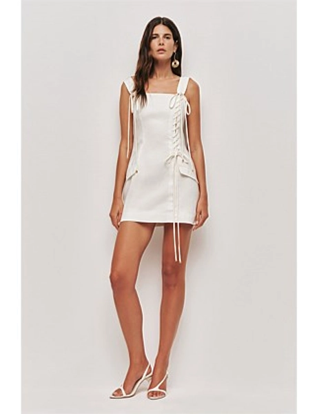 Solene Mini Dress - ivory - 6 AU
