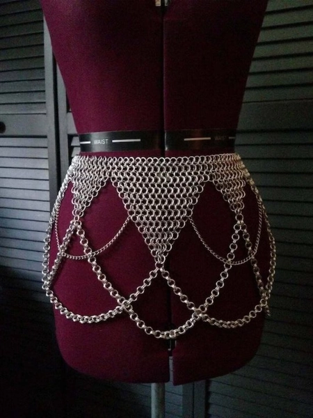 Chainmail Belt Mini Skirt Swim Skirt Ornamental Belt Chainmail Belly Dance Belt Aluminium Handmade Gypsy Medieval Cosplay SCA LARP - Etsy
