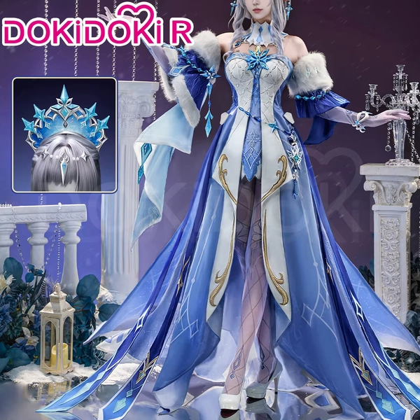 Costume Cosplay di Anastasya (Tsaritsa), Genshin Impact 【XS-3XL】Abito da donna DokiDoki-R, corona di Tsaritsa Cryo Archon, Halloween, taglie forti. - AliExpress 200000532