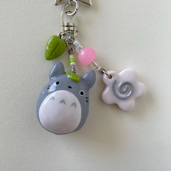 handmade totoro star bag charm/ keychain