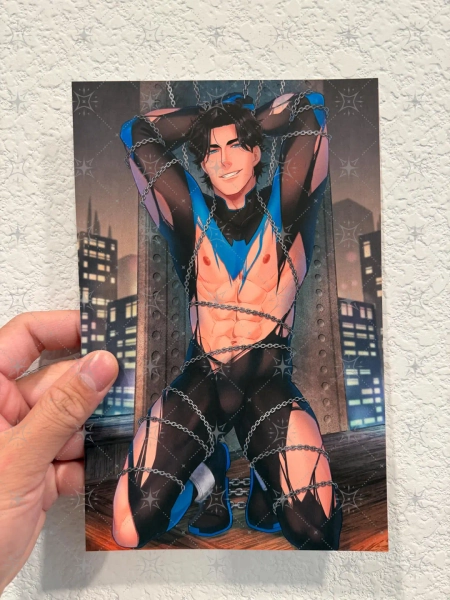 Super Hero Blue Vigilante Comic Book Character Bookmark Poster Print Body Pillow or Keychain - Etsy