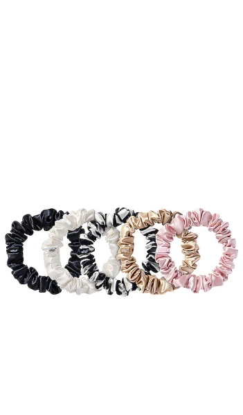 slip Midi Scrunchies 5 Pack In Multi in NA.