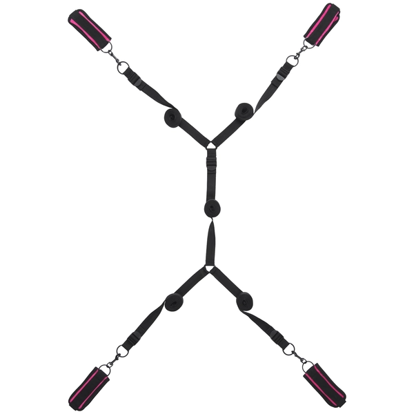 Baseks Pinky Bondage-setti Sänkyyn