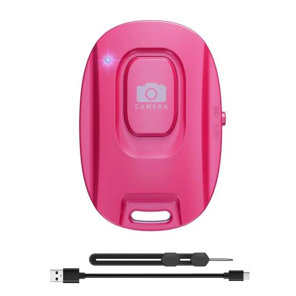 MAIRAN Rechargeable Wireless Camera Remote Shutter for iPhone and Android Sma...