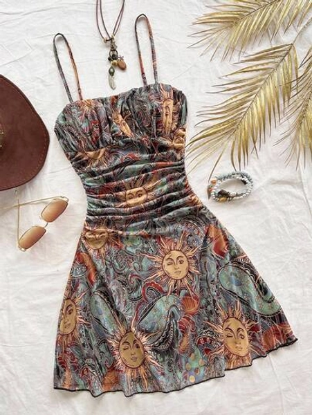 Soleia Ruffle Strap Mini Dress