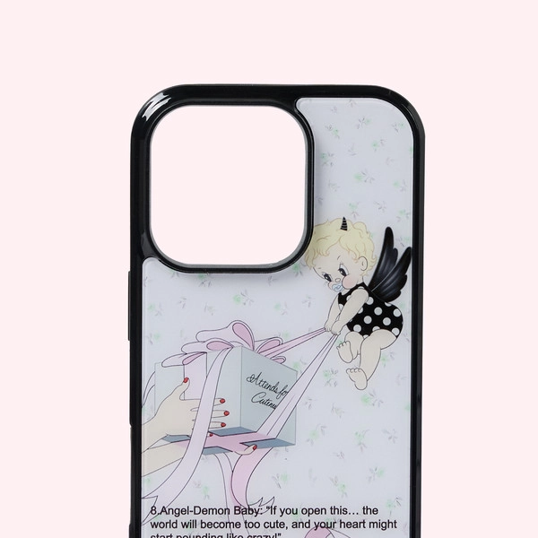 Angel demon baby case (flower)