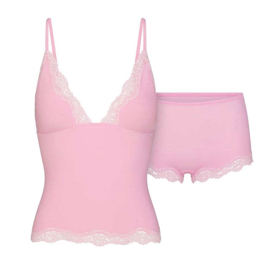 Triangle Cami And Boy Short Set