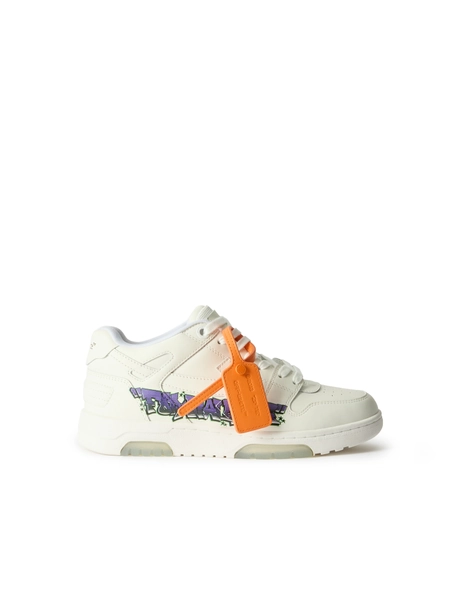 OFF WHITE Out Of Office “for Walking” Art Sneakers - Male Sneakers White/purple 40 40