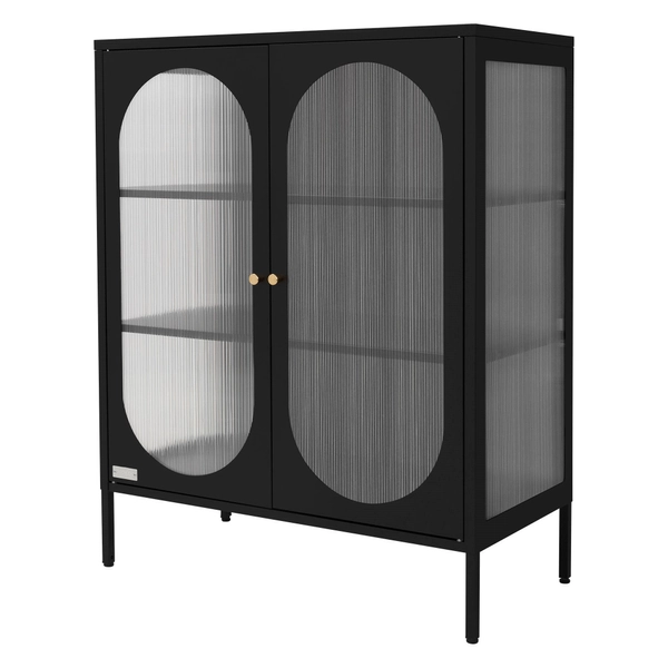 ML-DESIGN VITRÍNA Černá 102/80/40 cm