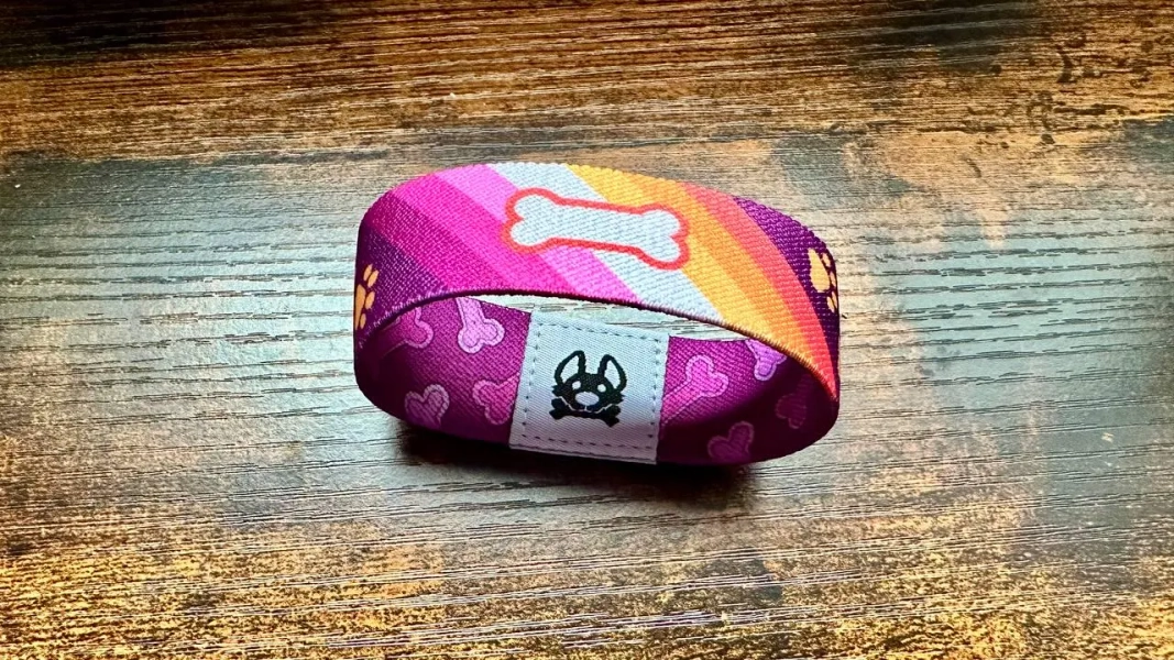 Pup Play Lesbian Pride Elastic Wristband Bracelet
