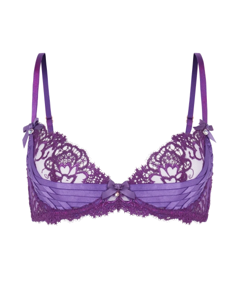 Dioni Plunge Non Padded Bra in Deep Purple | By Agent Provocateur