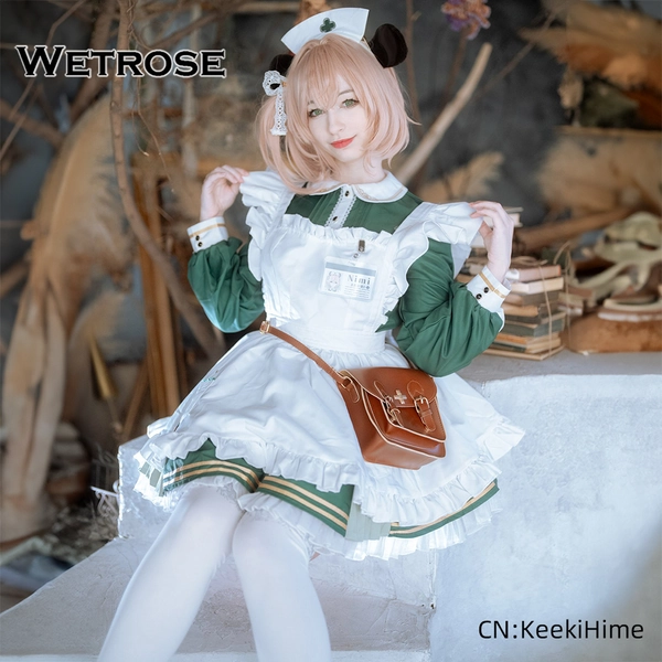 [Wetrose] In Stock Vtuber Nimi Nightmare Nurse Maid Cosplay Costume