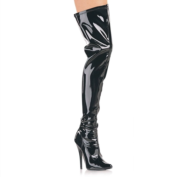 Devious DOMINA-3000 - Lack Schwarz | Crazy-Heels