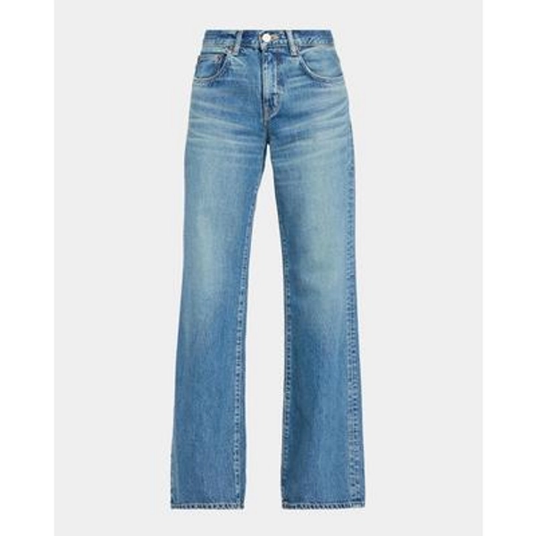Moussy Vintage Missouri Low-Rise Wide-Leg Jeans