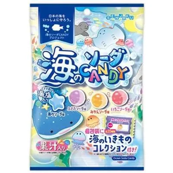 Senjaku Ame Honpo Sea Soda Candy 80g