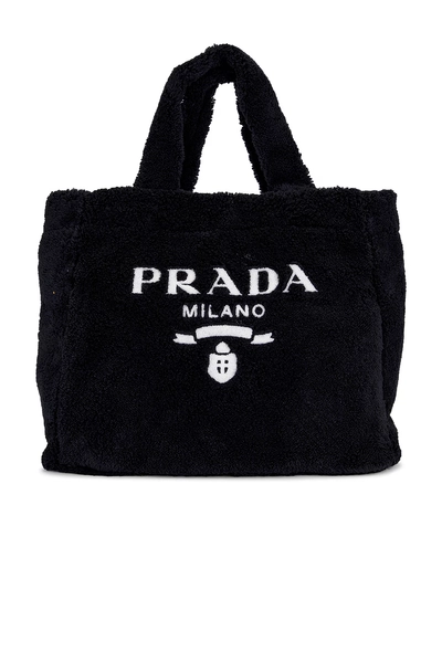Prada Terry Tote Bag in Black